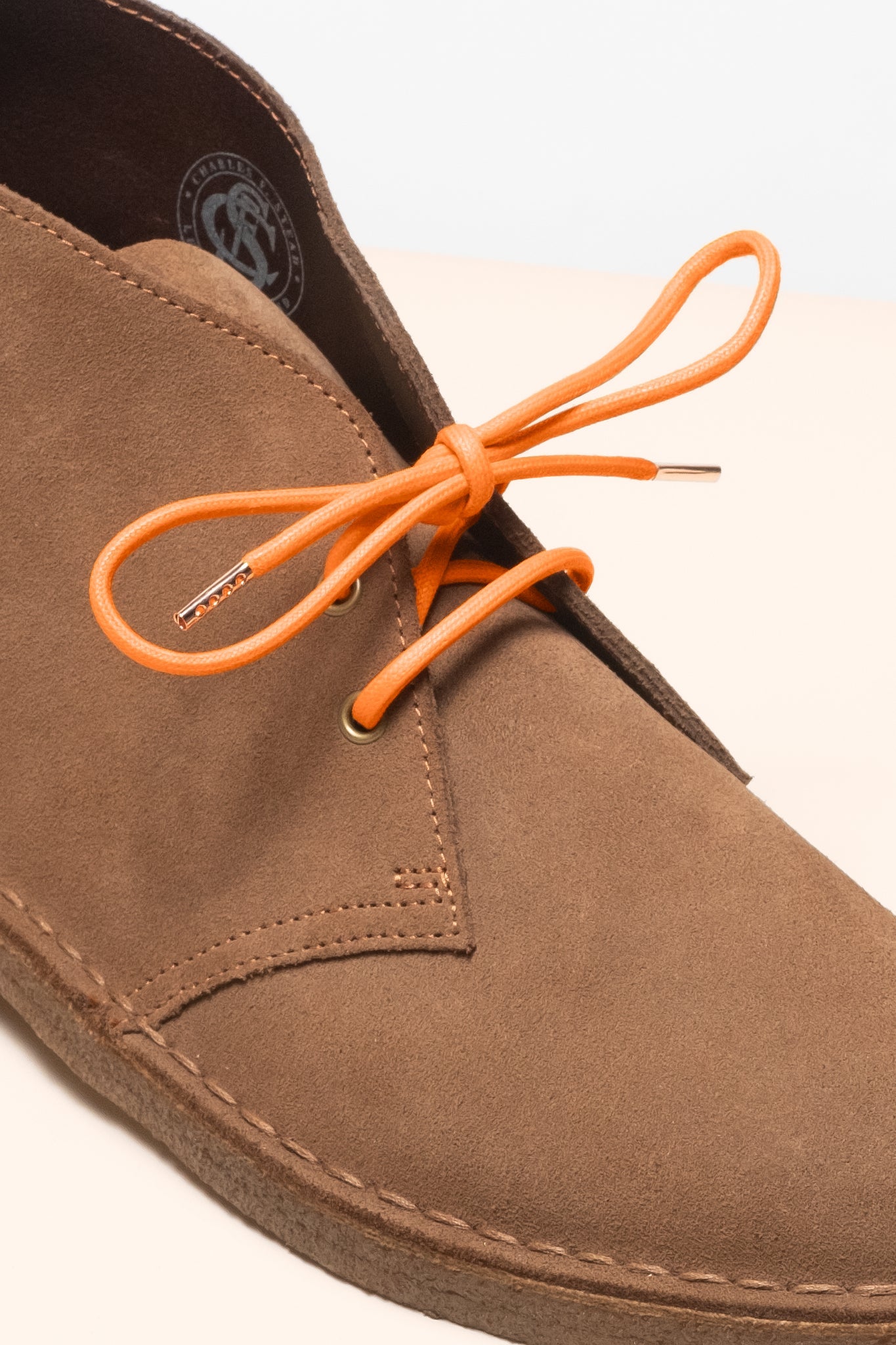 Sanddorn - 4mm Runde gewachste Schnürsenkel für Stiefel und Schuhe aus 100% Bio-Baumwolle - Senkels