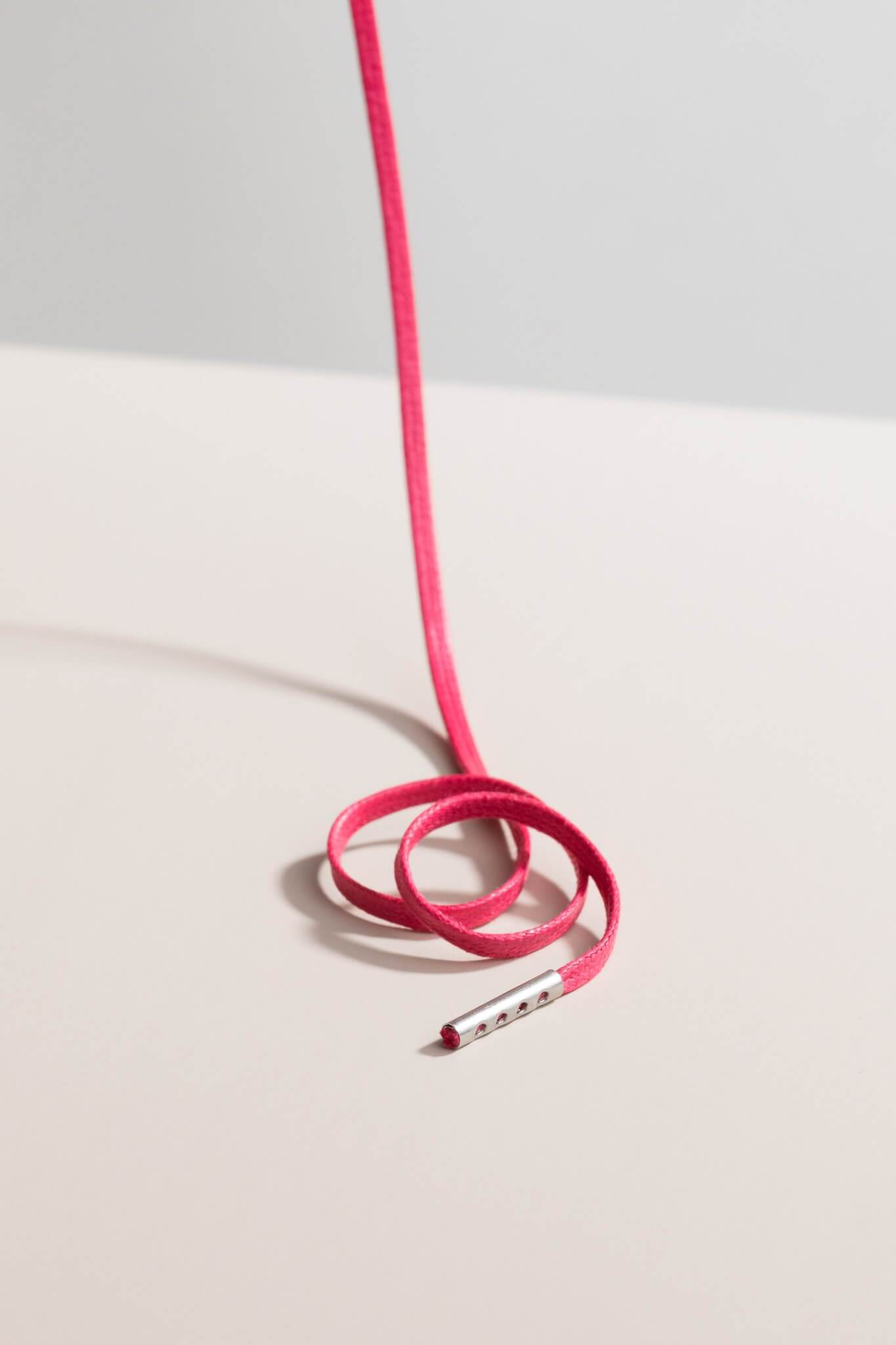Magenta - 3mm Flache Gewachste Schnürsenkel