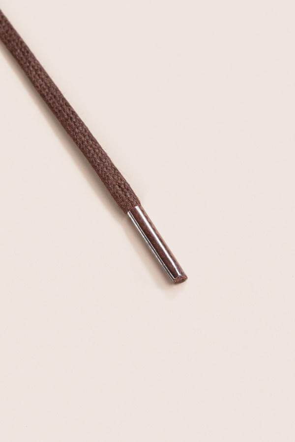Schokobraun - 3mm Flache Gewachste Schnürsenkel