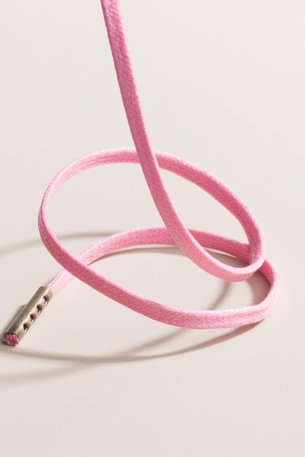 Flamingo Pink - 3mm Flache Gewachste Schnürsenkel
