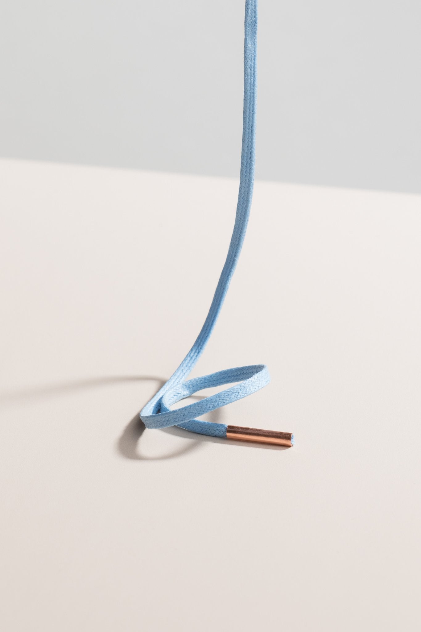 Hellblau - 3mm Flache Gewachste Schnürsenkel