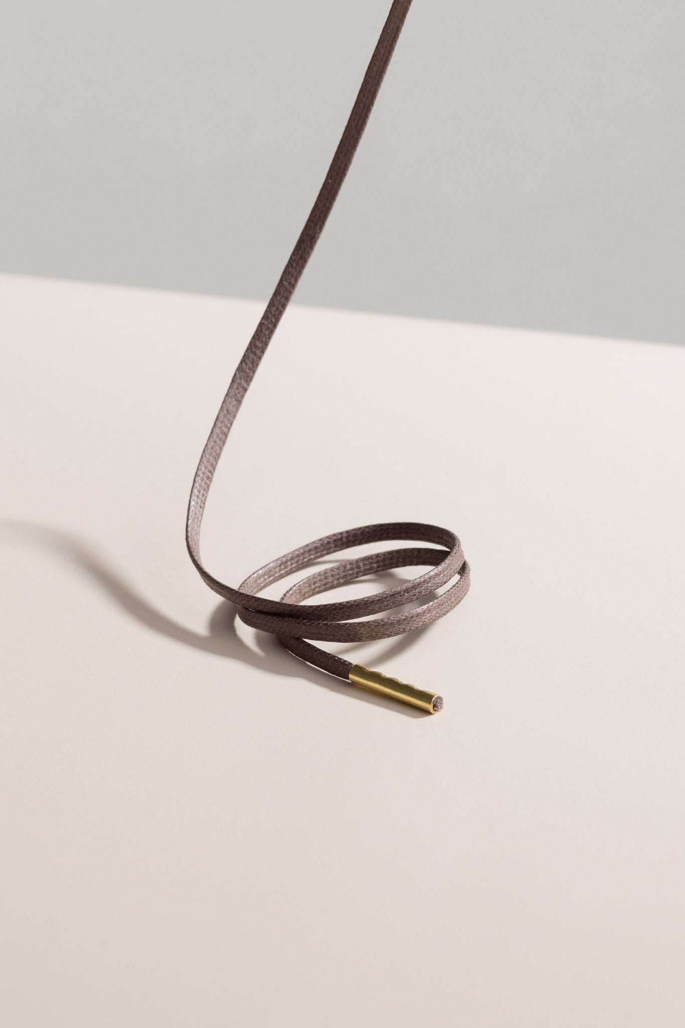 Malvengrau - 3mm Flache Gewachste Schnürsenkel