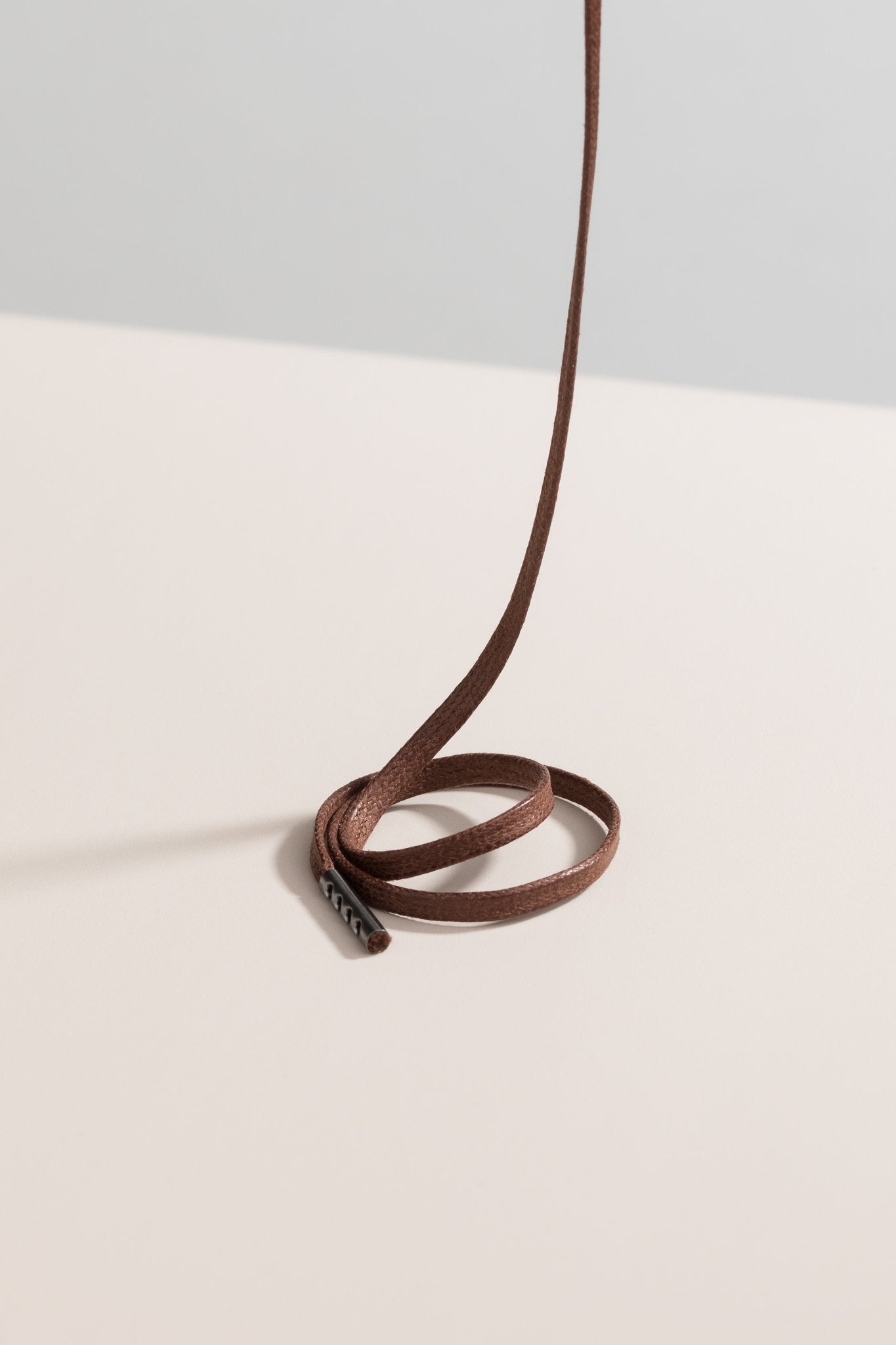 Mittelbraun - 3mm Flache Gewachste Schnürsenkel