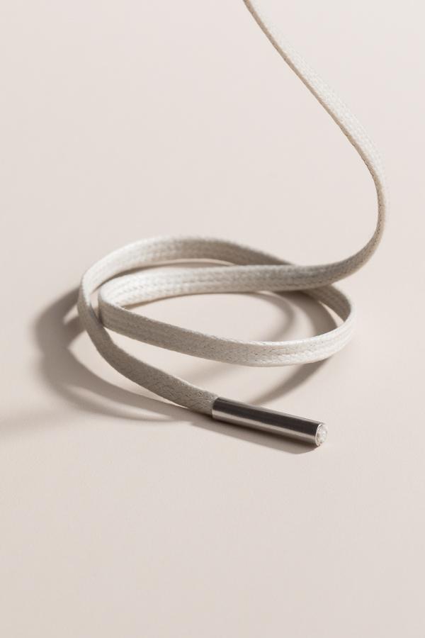 Nickelgrau - 3mm Flache Gewachste Schnürsenkel