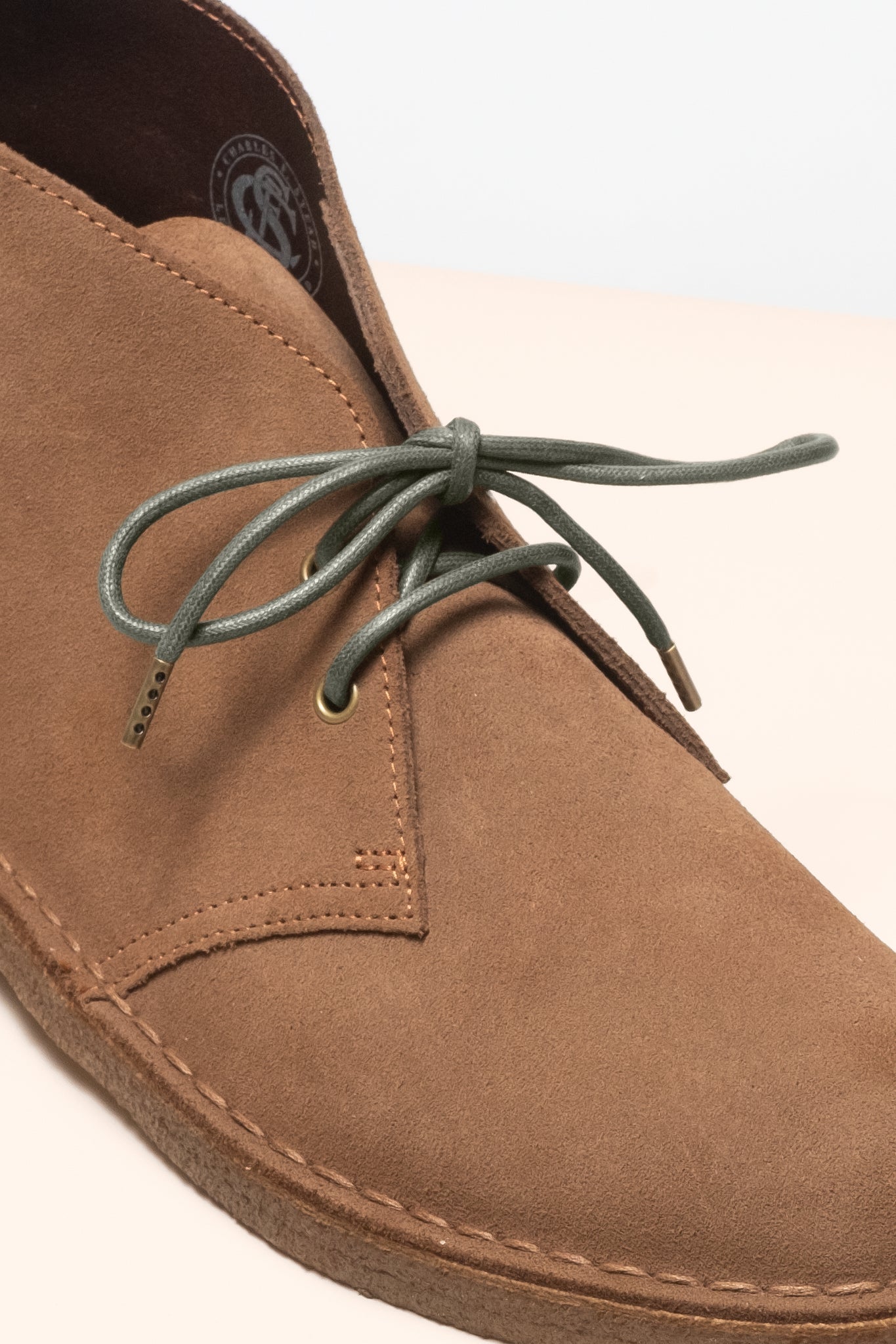 Olivgrün - 4mm Runde gewachste Schnürsenkel für Stiefel und Schuhe aus 100% Bio-Baumwolle - Senkels