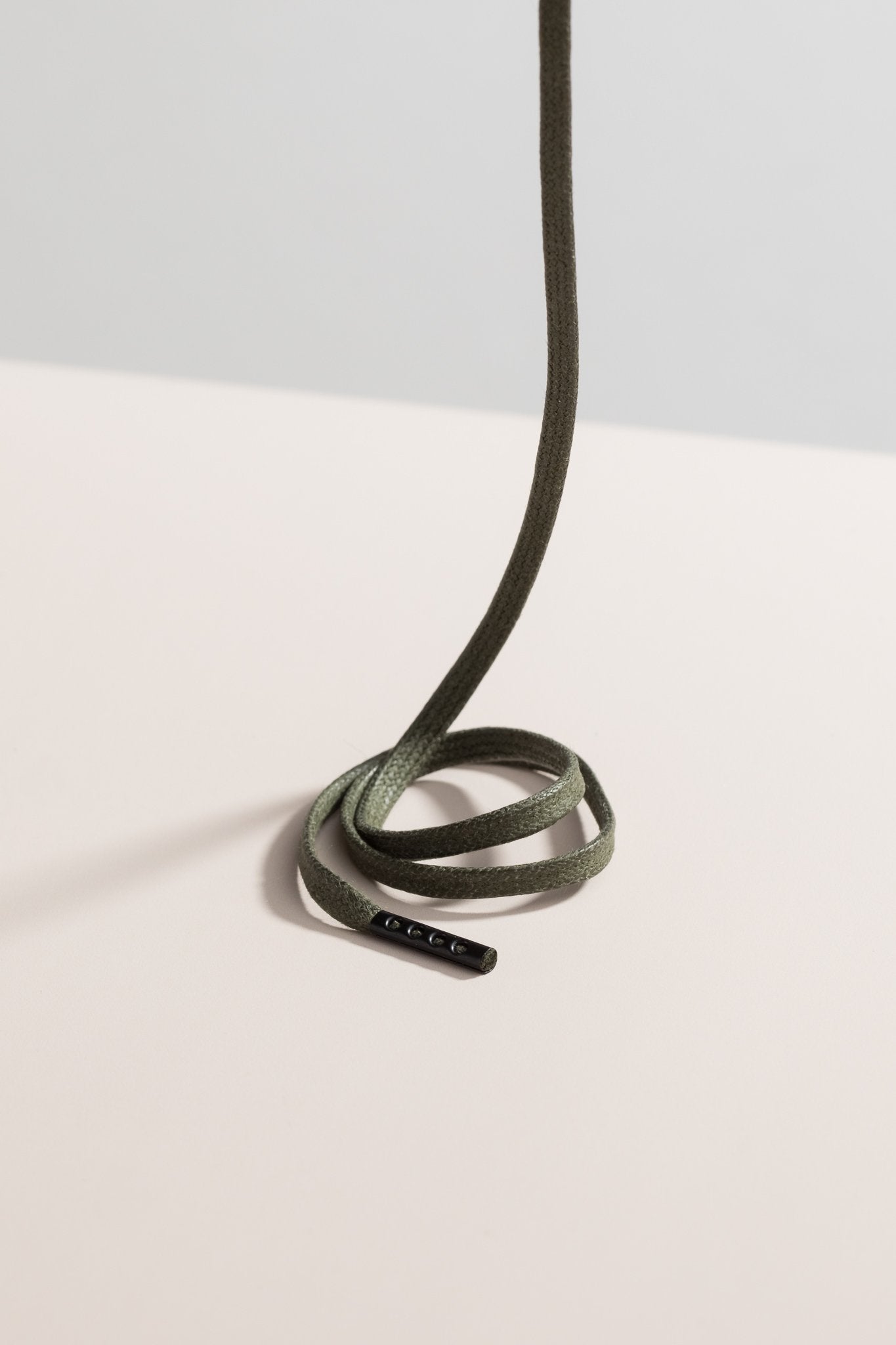 Olivgrün - 3mm Flache Gewachste Schnürsenkel
