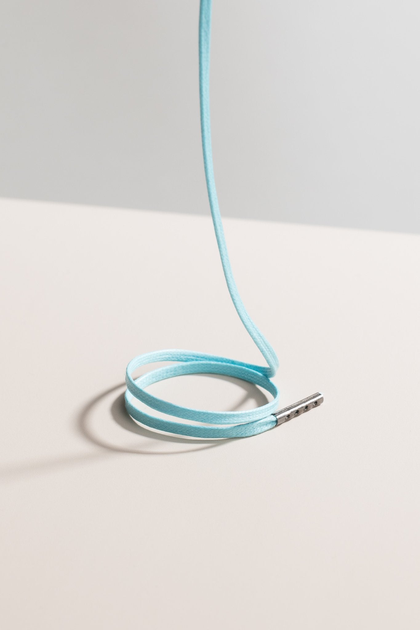 Pastellblau - 3mm Flache Gewachste Schnürsenkel