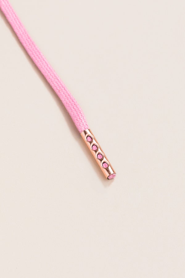 Pastell Pink - 4mm Runde gewachste Schnürsenkel für Stiefel und Schuhe aus 100% Bio-Baumwolle - Senkels