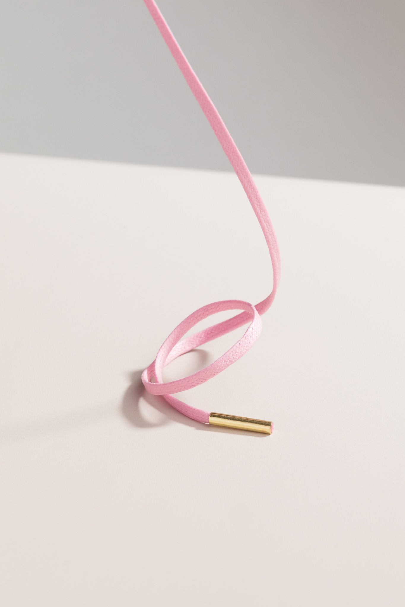 Pastell Pink - 3mm Flache Gewachste Schnürsenkel