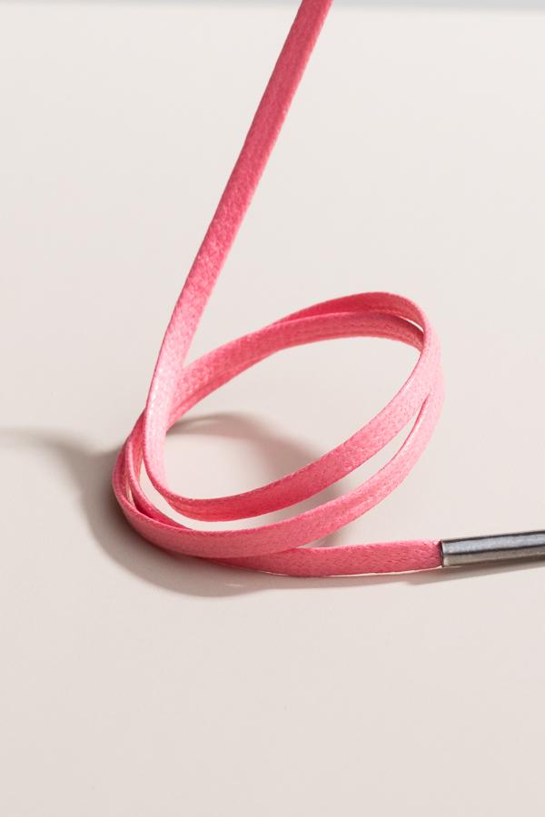 Pink - 3mm Flache Gewachste Schnürsenkel