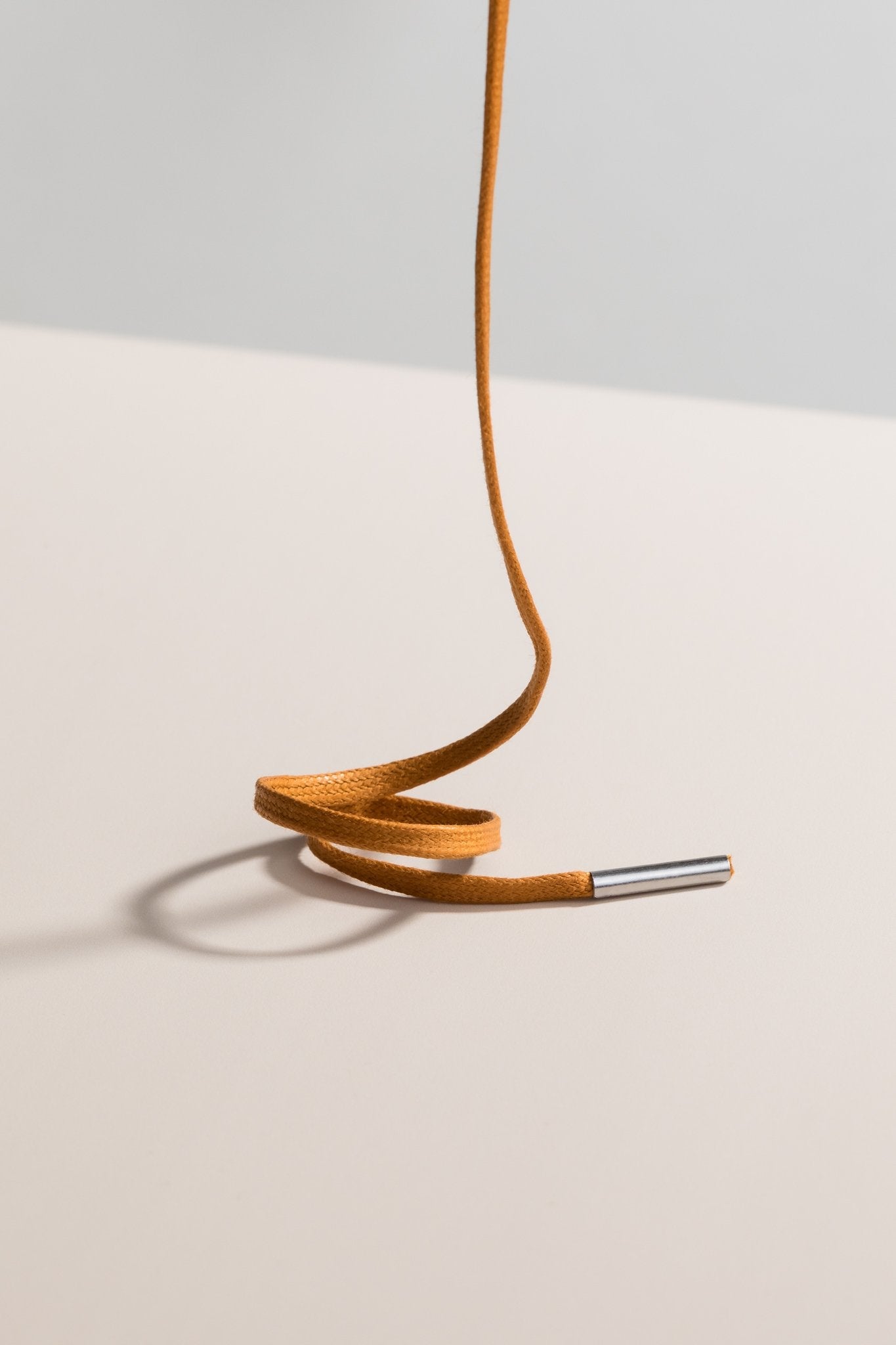Cognac - 3mm Flache Gewachste Schnürsenkel