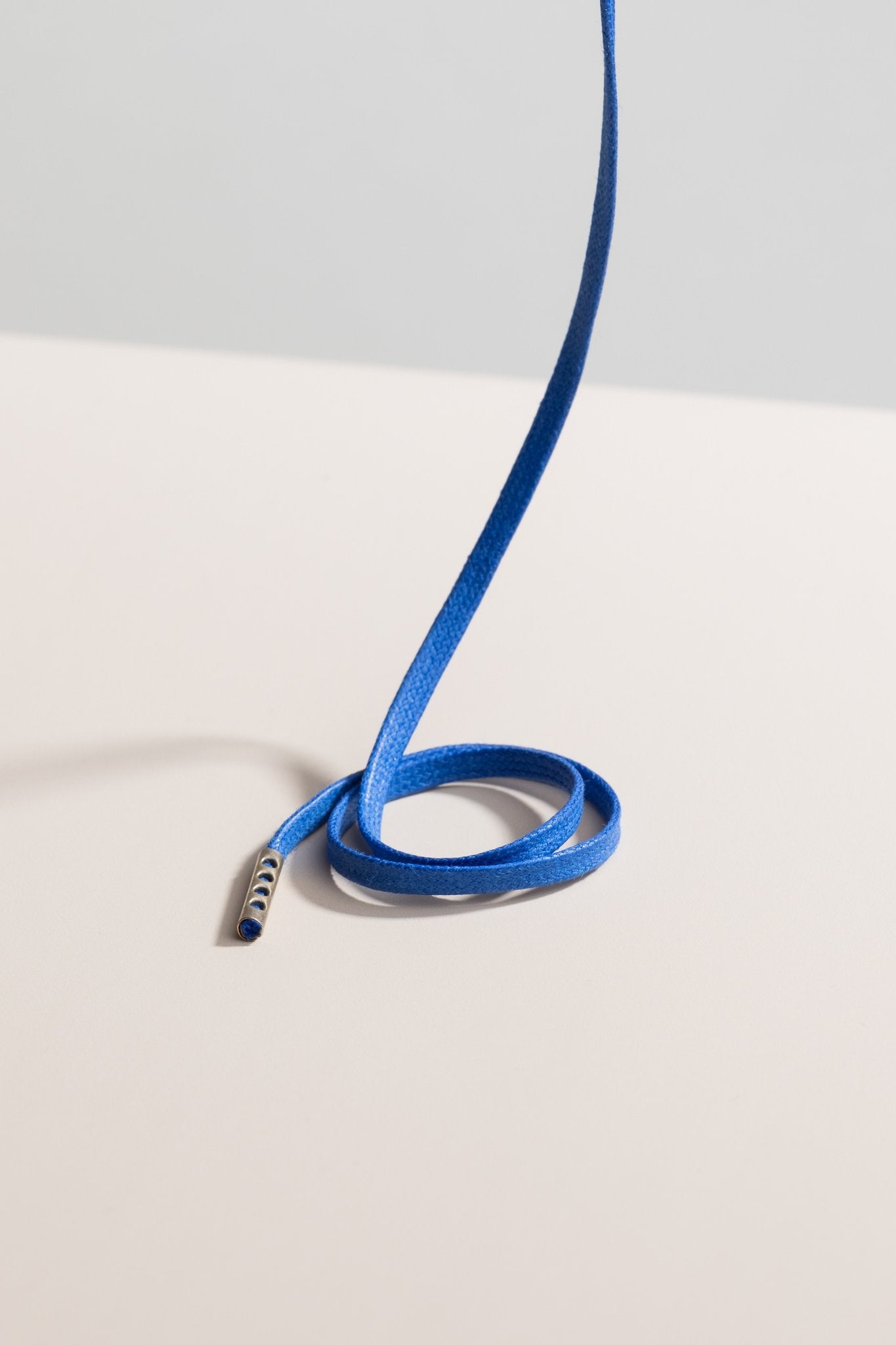 Saphirblau - 3mm Flache Gewachste Schnürsenkel