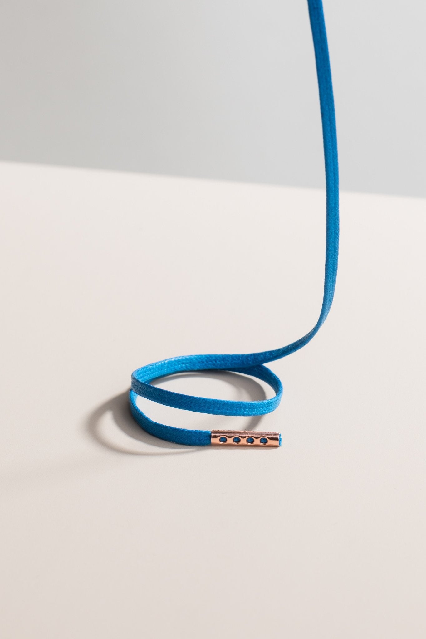 Jeansblau - 3mm Flache Gewachste Schnürsenkel