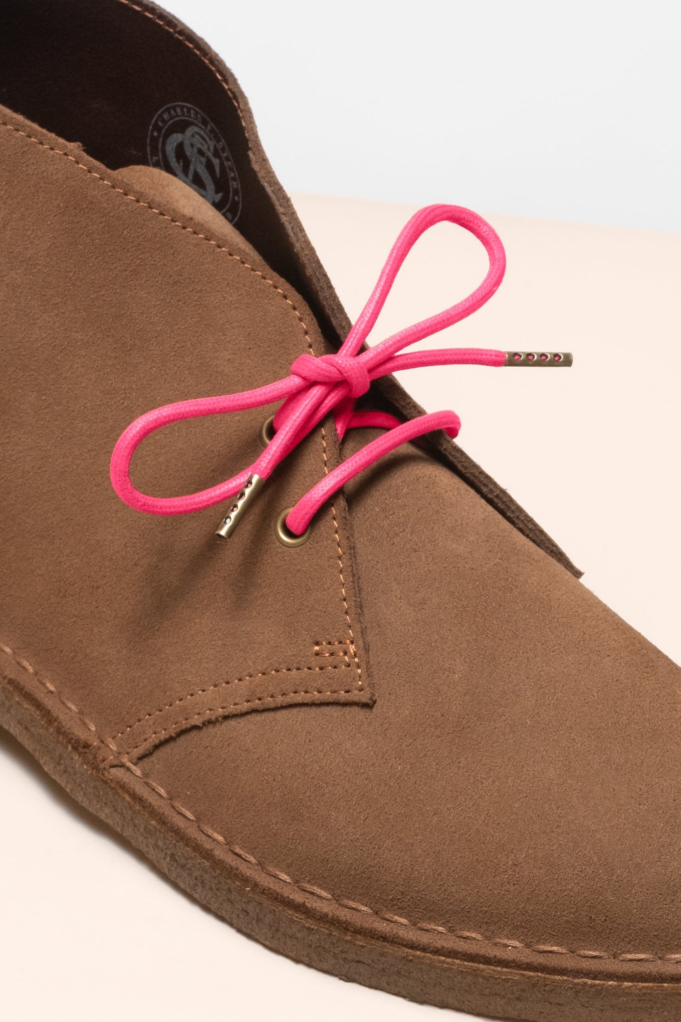 Magenta - 4mm Runde gewachste Schnürsenkel für Stiefel und Schuhe aus 100% Bio-Baumwolle - Senkels