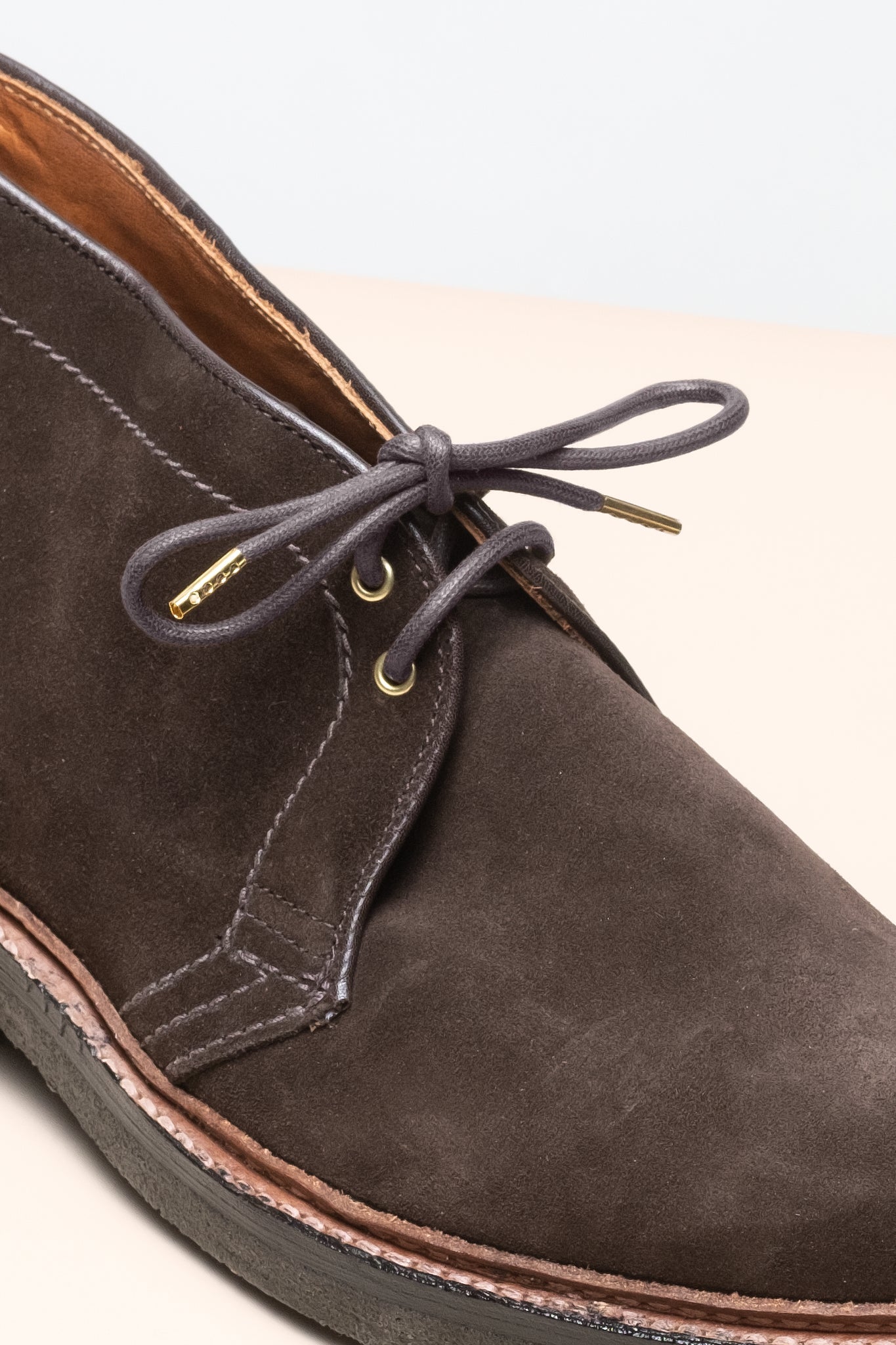 Dunkelbraun - 4mm Runde gewachste Schnürsenkel für Stiefel und Schuhe aus 100% Bio-Baumwolle - Senkels