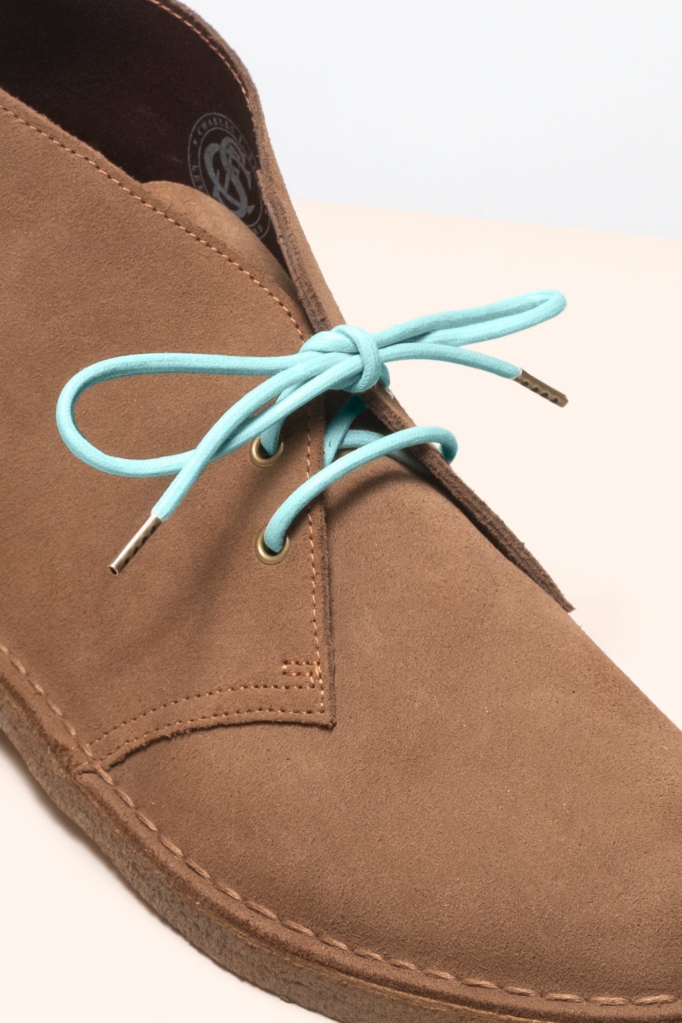 Minzgrün - 4mm Runde gewachste Schnürsenkel für Stiefel und Schuhe aus 100% Bio-Baumwolle - Senkels