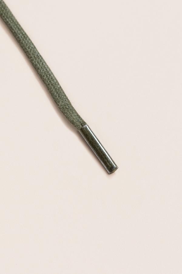 Olivgrün - 3mm Flache Gewachste Schnürsenkel